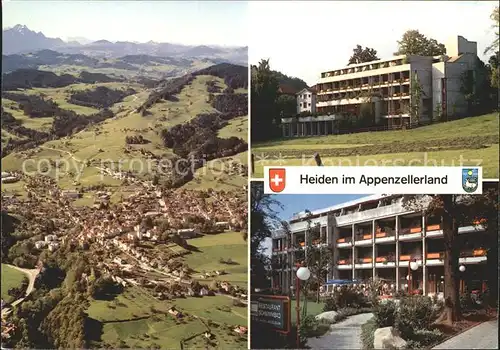 Heiden AR Kurhotel Fliegeraufnahme Appenzellerland Kat. Heiden