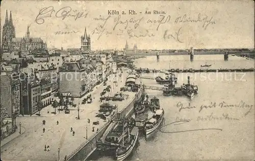 Koeln Rhein Hafen Dampfer Muenster  Kat. Koeln