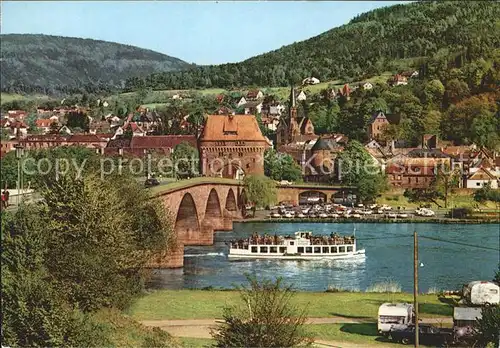 Miltenberg Main Bruecke Schiff Kat. Miltenberg