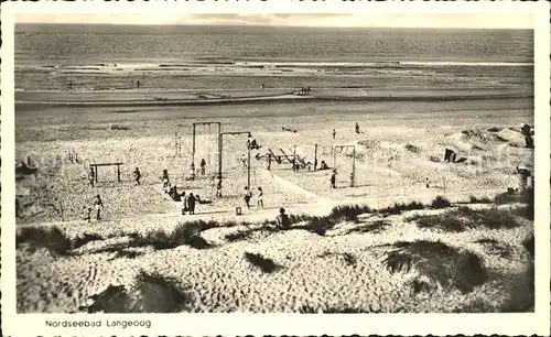 Langeoog Nordseebad Strandpartie Kat. Langeoog