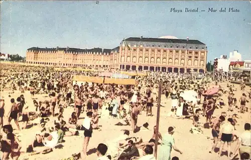 Mar del Plata Plaaya Bristol Strand Beach Kat. Mar del Plata