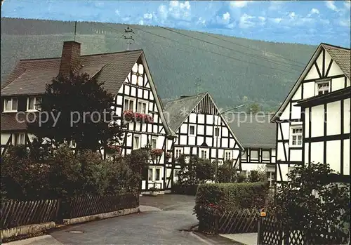 Saalhausen Sauerland Fachwerkhaeuser  Kat. Lennestadt