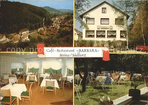 Steina Suedharz Cafe Restaurant Barbara Kat. Bad Sachsa