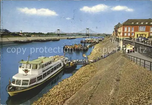 Duisburg Ruhr Ruhrorter Hafen mit Schifferboerse Kat. Duisburg