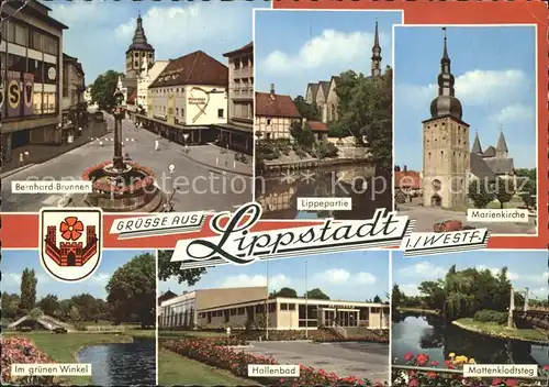 Lippstadt Marienkirche Bernhard  Brunnen Hallenbad Kat. Lippstadt