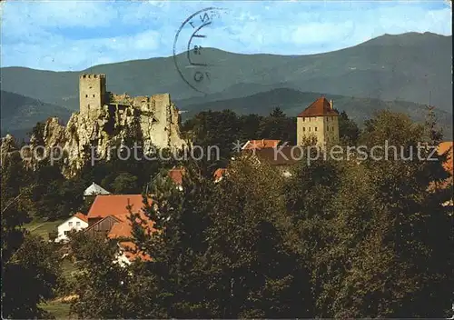 Regen Burgruine Weissenstein Kat. Regen