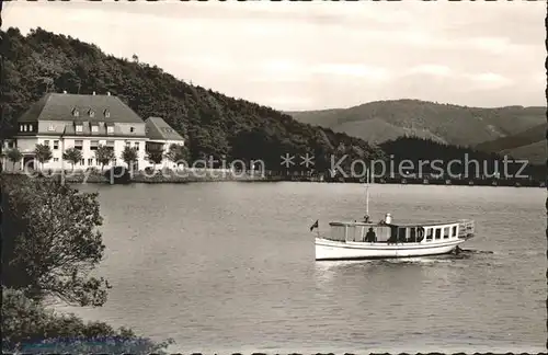 Attendorn Gasthaus Listertalsperre Motorboot Kat. Attendorn