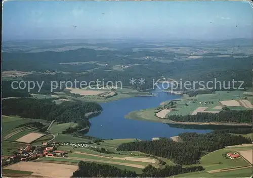 Neunburg Wald Eixendorfer Stausee Bruecke Fliegeraufnahme Kat. Neunburg vorm Wald