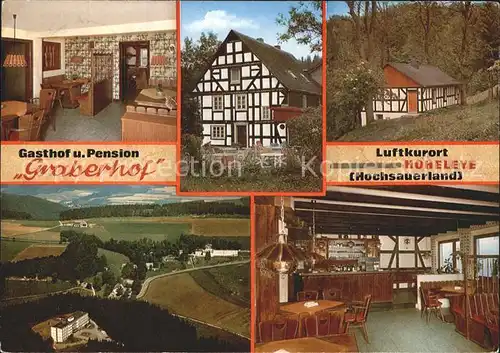 Hoheleye Gasthof Pension Graberhof Luftkurort Fachwerkhaus Kat. Winterberg