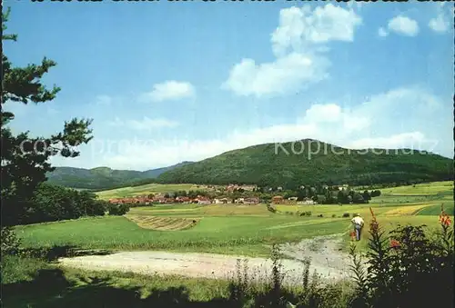 Reinhardshausen Panorama Landschaft Kat. Bad Wildungen