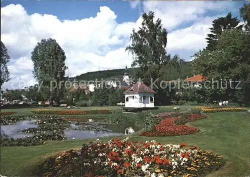 Bad Salzschlirf Kurpark Teich Kat. Bad Salzschlirf