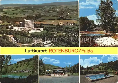 Rotenburg Fulda Herz und Kreislaufzentrum Park Teich Kiosk Wassertreten Luftkurort Kat. Rotenburg a.d. Fulda