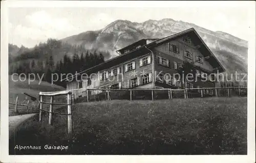 Langenwang Fischen Alpenhaus Gaisalpe Kat. Fischen i.Allgaeu