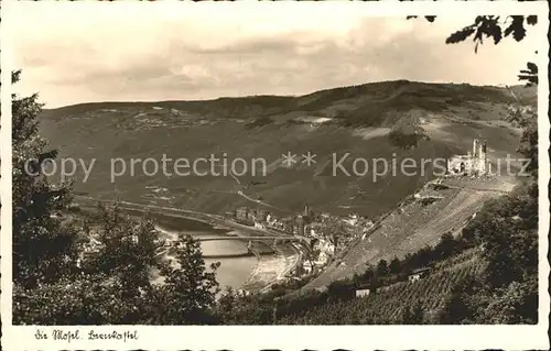 Bernkastel Kues Burg mit Moseltal Kat. Bernkastel Kues