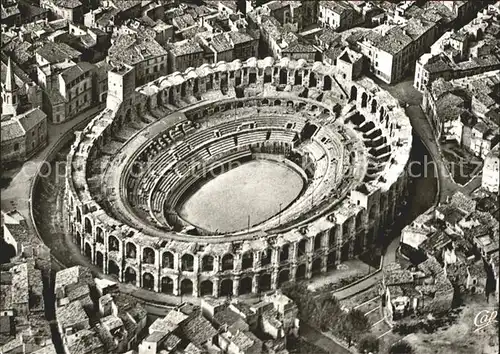 Arles Bouches du Rhone Fliegeraufnahme Les Arenes Kat. Arles