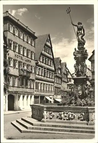 Tuebingen Hotel Restaurant Lamm am Markt Kat. Tuebingen