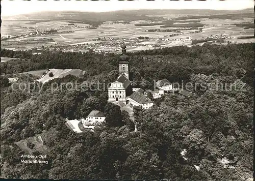 Amberg Oberpfalz Mariahilfberg Fliegeraufnahme Kat. Amberg