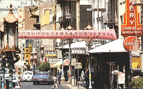 San Francisco California China Town Grant Avenue Kat. San Francisco