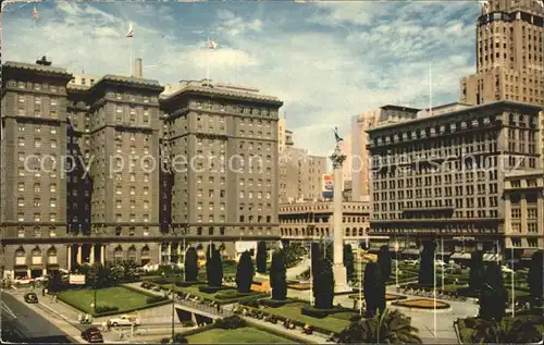 San Francisco California Union Square St Francis Hotel Park Kat. San Francisco