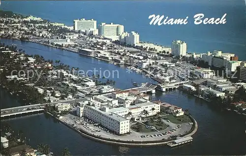 Miami Beach Hotel Row St Francis Hospital aerial view Kat. Miami Beach