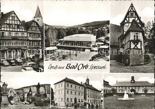 Bad Orb Altstadt Fachwerkhaus Kurhaus aeltestes Haus Denkmal Kat. Bad Orb