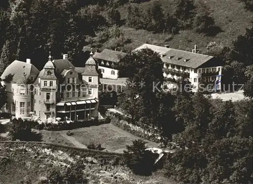 Tegernsee Bayern Heim Erholungsheim Schlossgebaeude Parkhaus Fliegeraufnahme Kat. Tegernsee