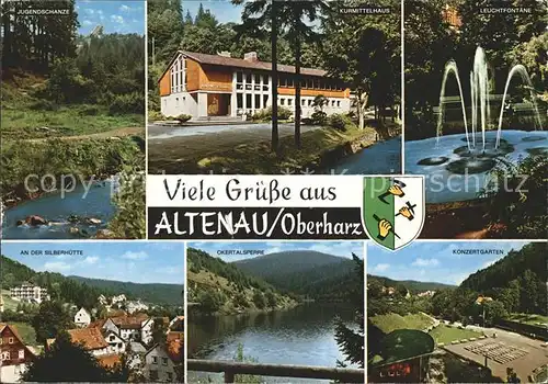 Altenau Harz Konzertgarten Jugendschanze Kurmittelhaus Kat. Altenau