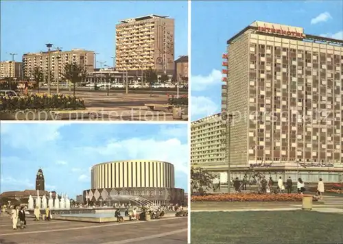 Dresden Pirnaischer Platz Prager Strasse Kino Interhotel Newa Kat. Dresden Elbe