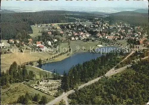 Hahnenklee Bockswiese Harz Fliegeraufnahme Kat. Goslar