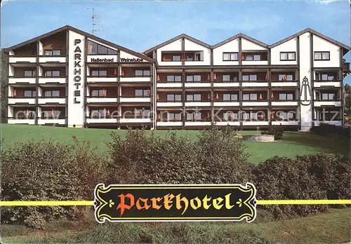 Grafenau Niederbayern Parkhotel Hallenbad Weinstube Kat. Grafenau