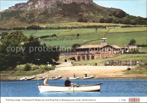 Leek Staffordshire Moorlands Fishing Lodge Tittersworth Reservoir and Roaches  Kat. Staffordshire Moorlands