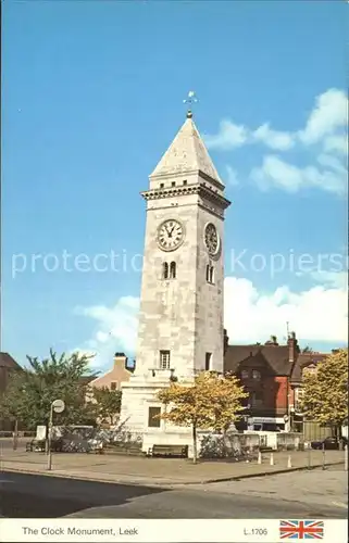 Leek Staffordshire Moorlands The Clock Monument Kat. Staffordshire Moorlands