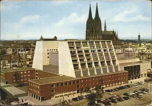 Koeln Rhein mit Opernhaus und Dom Kat. Koeln