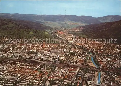 Freiburg Breisgau Fliegeraufnahme Kat. Freiburg im Breisgau