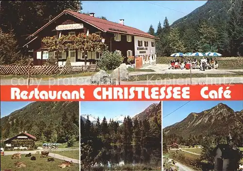 Oberstdorf Restaurant Christlessee  Kat. Oberstdorf