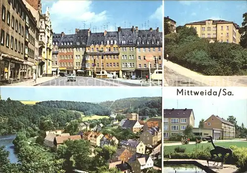 Mittweida Markt Ingenierhochschule Neudoerfchen Zschopau  Kat. Mittweida