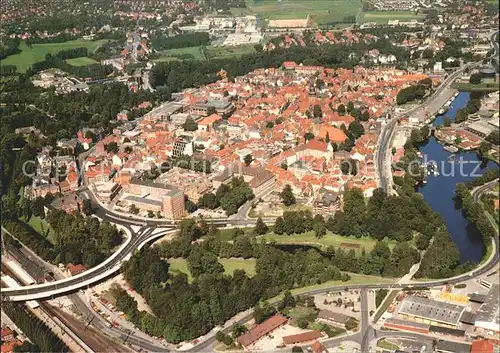 Stade Niederelbe Zentrum Fliegeraufnahme Kat. Stade