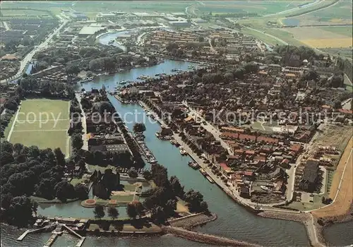 Medemblik Fliegeraufnahme mit Hafen Kat. Medemblik