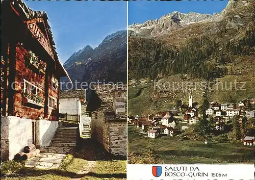 Guriner Furka Walsersiedlung hoechstes Dorf im Tessin Kat. Guriner Furka