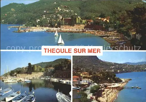 Theoule sur Mer Strand Hafen  Kat. Theoule sur Mer