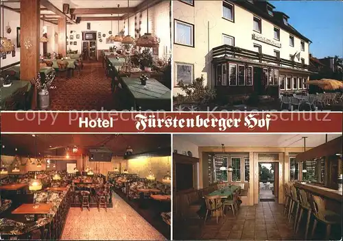 Lichtenfels Hessen Hotel Fuerstenberger Hof  Kat. Lichtenfels