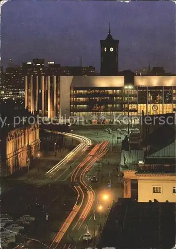 Berlin Palast der Republik Nachtaufnahme Kat. Berlin