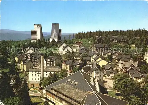 Oberhof Thueringen Blick zum Interhotel Panorama Kat. Oberhof Thueringen