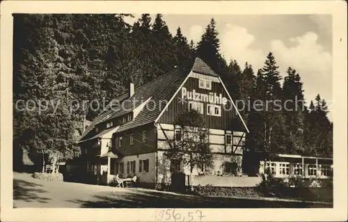 Oberpoebel Restaurant Fremdenhof Putzmuehle Kat. Schmiedeberg Osterzgebirge