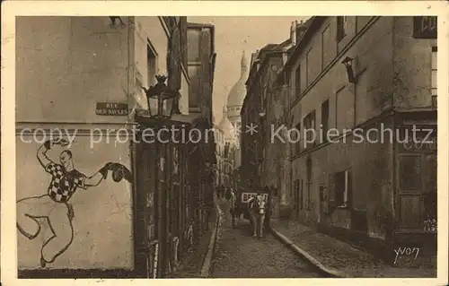 Paris Montmartre La Rue Saint Rustique Kat. Paris