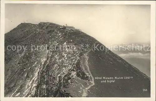 Niesen Kulm Hotel und Gipfel Kat. Niesen Kulm