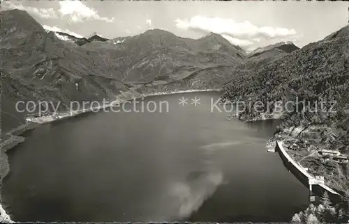 Piora Lago Ritom Stausee Staudamm Alpenpanorama Kat. Quinto