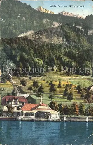 Kehrsiten Bergbahn Buergenstock Vierwaldstaettersee Kat. Kehrsiten