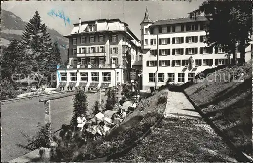 Lungern Haus St Josef mit Marienburg und Garten Kat. Lungern