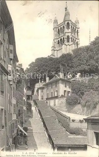 Lausanne VD Escaliers du Marche Kat. Lausanne